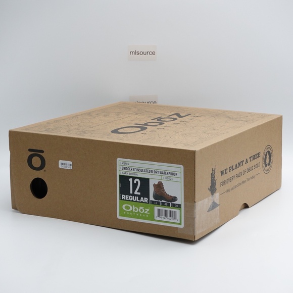 NEW Oboz Bridger 8" Insulated B-Dry Waterproof Hiking Shoes Men's 82001 - Picture 12 of 12